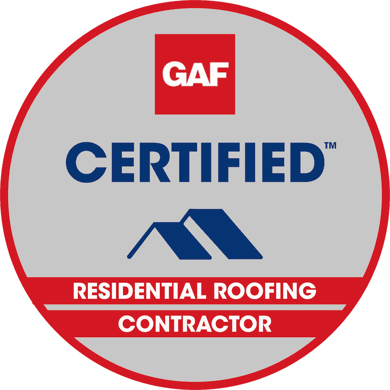 Above All Construction shares with their audience that they are GAF Certified as a Residential Roofing Contractor in the Kansas City metropolitan area.